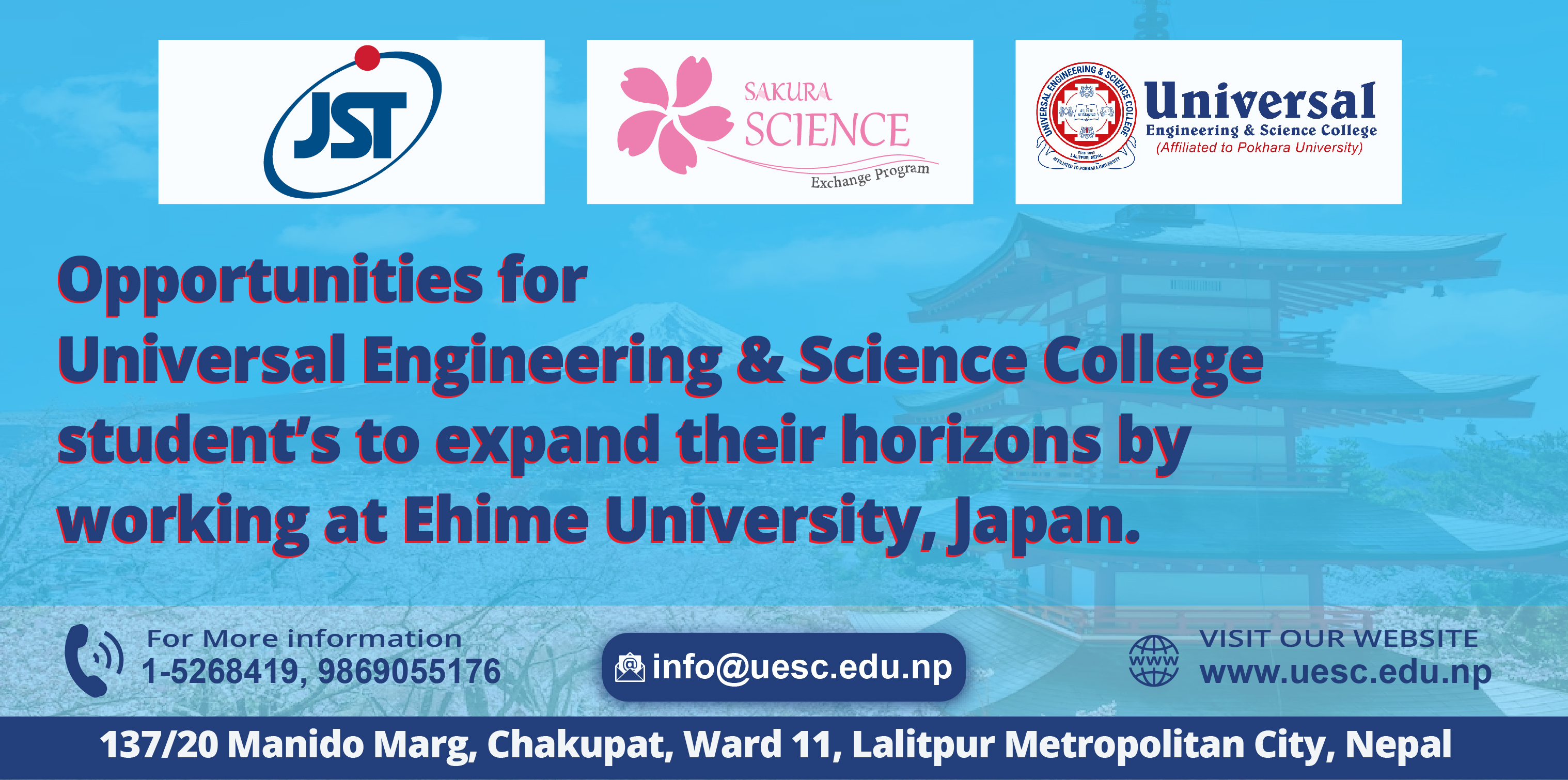 Exciting Opportunity: Apply Now for the JST Sakura Science Program in Japan